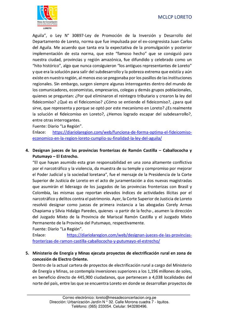 MESA DE CONCERTACIÓN REGIÓN LORETO tweet media