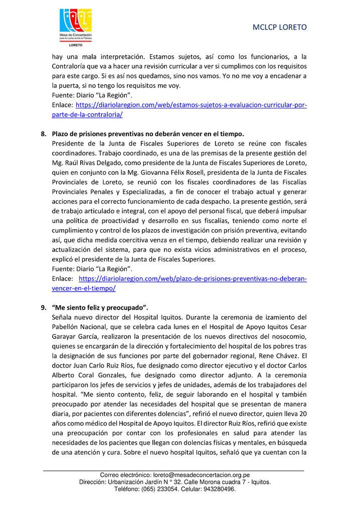 MESA DE CONCERTACIÓN REGIÓN LORETO tweet media