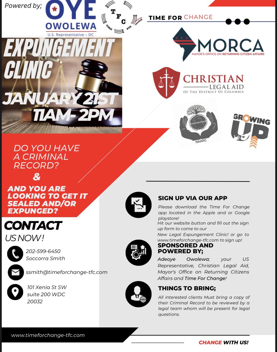 Go to timeforchange-TFC.com to sign up or share so someone else can sign up to come!