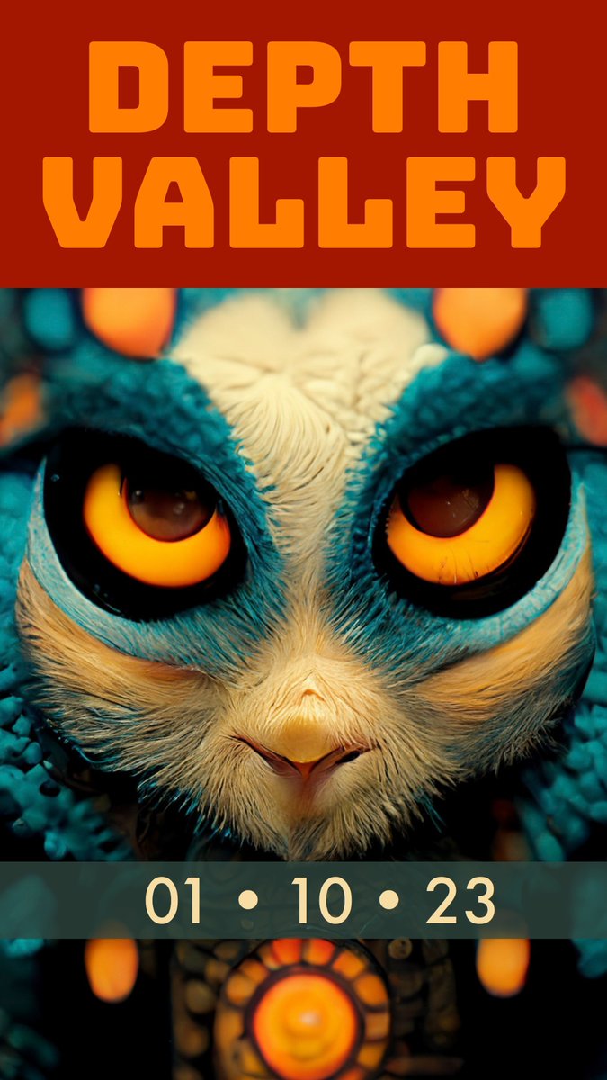 jsaundersstudio's tweet image. It's hard to keep track of time, the colourful fauna makes for creative distractions, 

#DepthValleyAI #midjourney #AiGenerated #aiexploration #lowbrow #popart #DailyAiChallenge #tropicalbird #jackalope