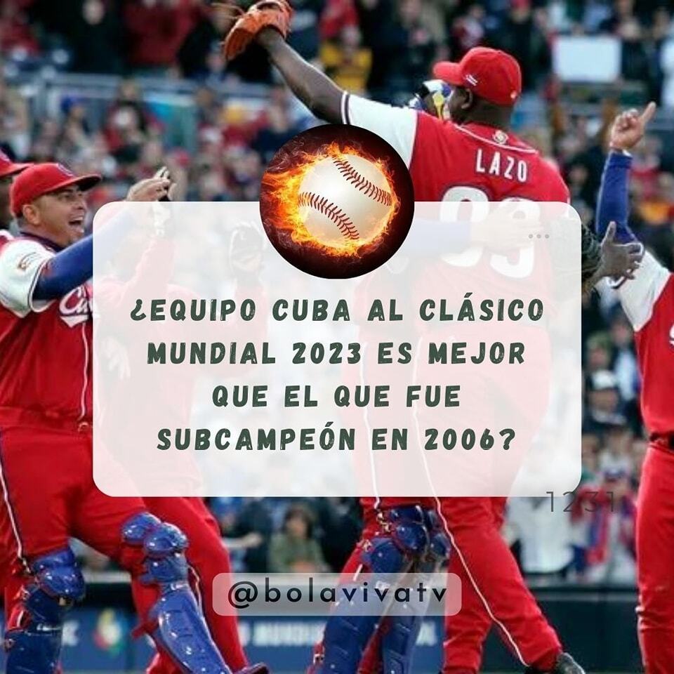 bolavivatv's tweet photo. #LaPregunta | ¿Será el equipo Cuba al Clásico 2023 superior al que se proclamó subcampeón en 2006? 

Los leemos 👇 https://t.co/1PZ818lG5j