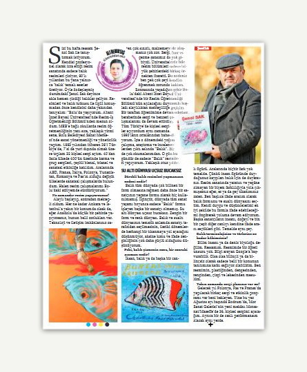 senolsak's tweet photo. Değerli Sanatseverler..
31 Temmuz 2021, AKŞAM GAZETESİ-Cumartesi Eki'nde, bende varım.. İyi okumalar dilerim..
/ Dear Art Lovers.. A full page article about me in one of the biggest national newspapers of my country today. I wish you good reading... https://t.co/h6OXHYepHh