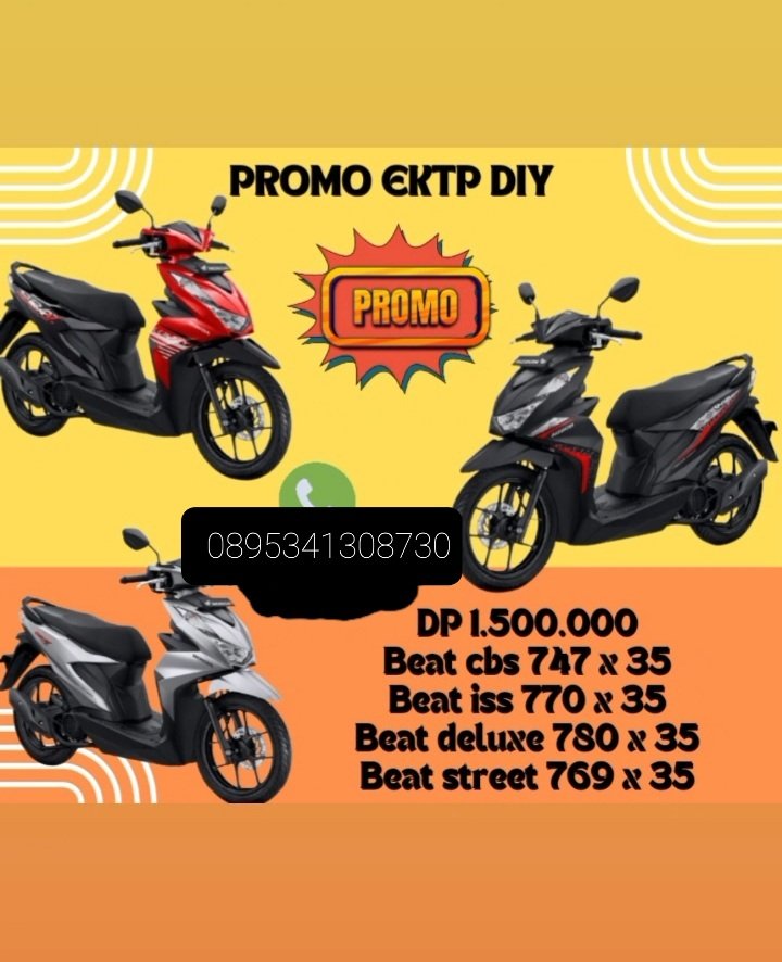 Monggo yang mau beli motor baru honda bisa saya bantu sampai ACC
Manfaatkan promonya gesss....
Info lebih lanjut bisa hub 0895341308730(wa)
#honda#beatirit#beatlincah
#hondaoneheart#welovehonda
