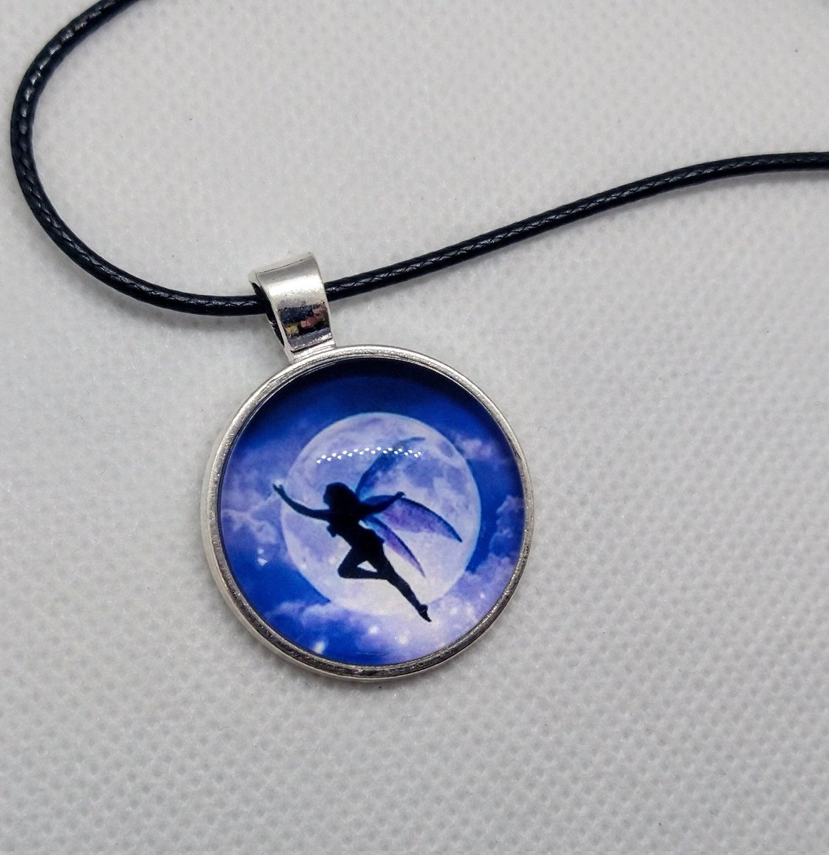 WildchildsAsylum etsy.me/3CGV78m #etsy #shop: #Alternative #Silver #Fairy #Pendant #Necklace #EtsySeller #etsyshop #etsystore #etsylove #etsyhandmade #etsyfinds #etsymarket #OnlineShop #SmallBusiness #fashion #Magic #magical #Blue #bluefairy #alternative