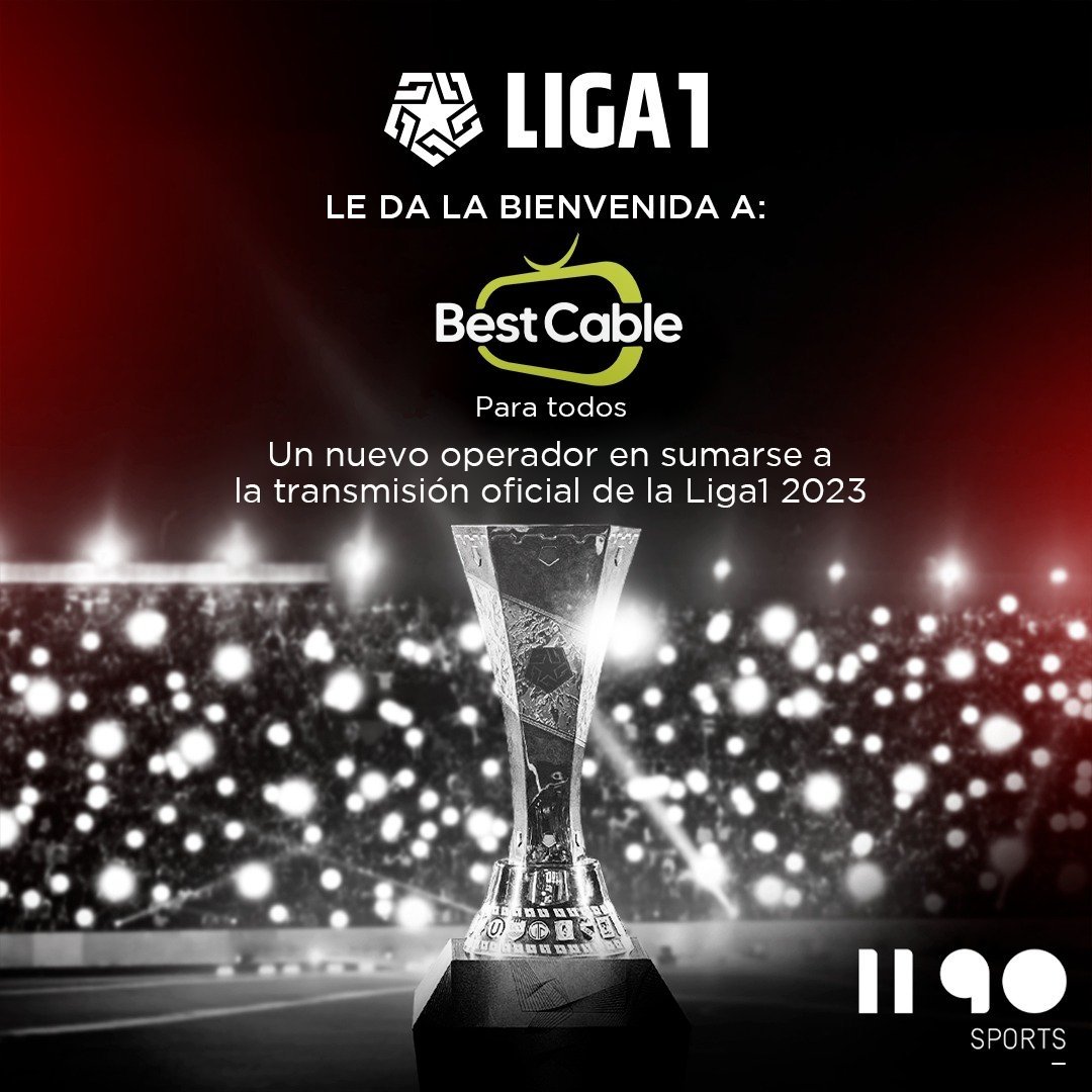 1190 Sports anunció nuestro nuevo acuerdo comercial para la transmisión oficial de la #Liga1Betsson 2023. 

#BestCableParaTodos
#UnaLigaParaTodos