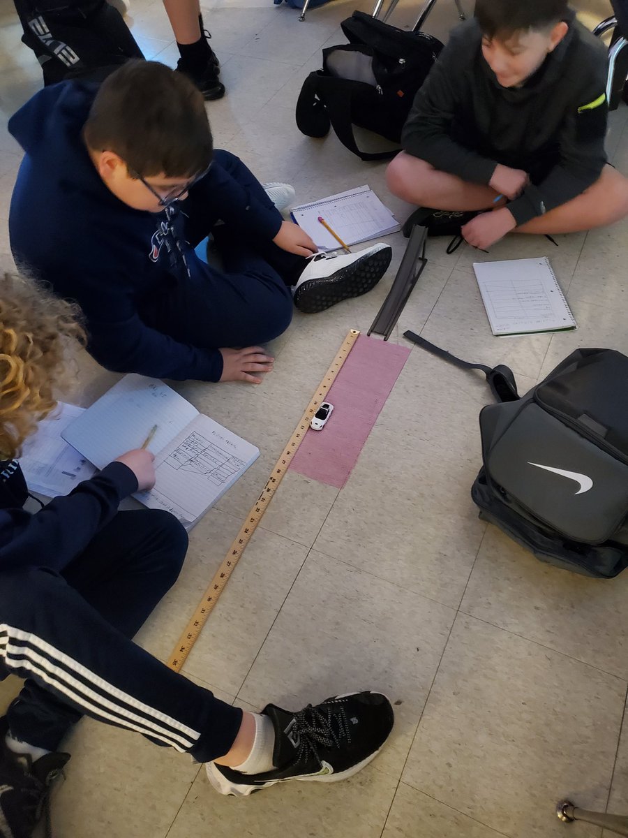 MrsRieflerSJMS's tweet photo. Newton's laws lessons mean we get to play with toy cars! #sjmssharpsharks https://t.co/d2L7bRfNQh