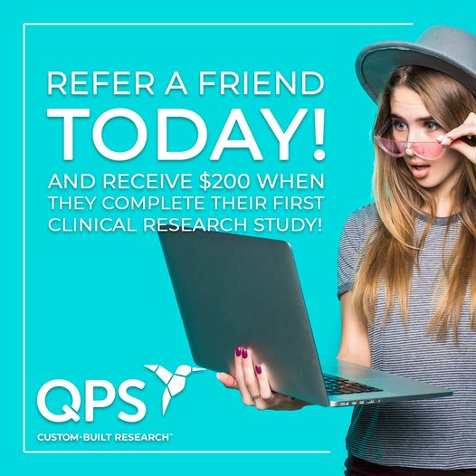 417studies's tweet photo. DID YOU KNOW… that when you refer a friend to #QPSMissouri, and they complete a #clinicalresearchstudy, you can receive a $200 referral bonus? For more information, call #QPS at 417.831.2048!

#TheQPSEffect #SpringfieldMo #makingadifference #PaidClinicalTrials https://t.co/1PUyeCyNed