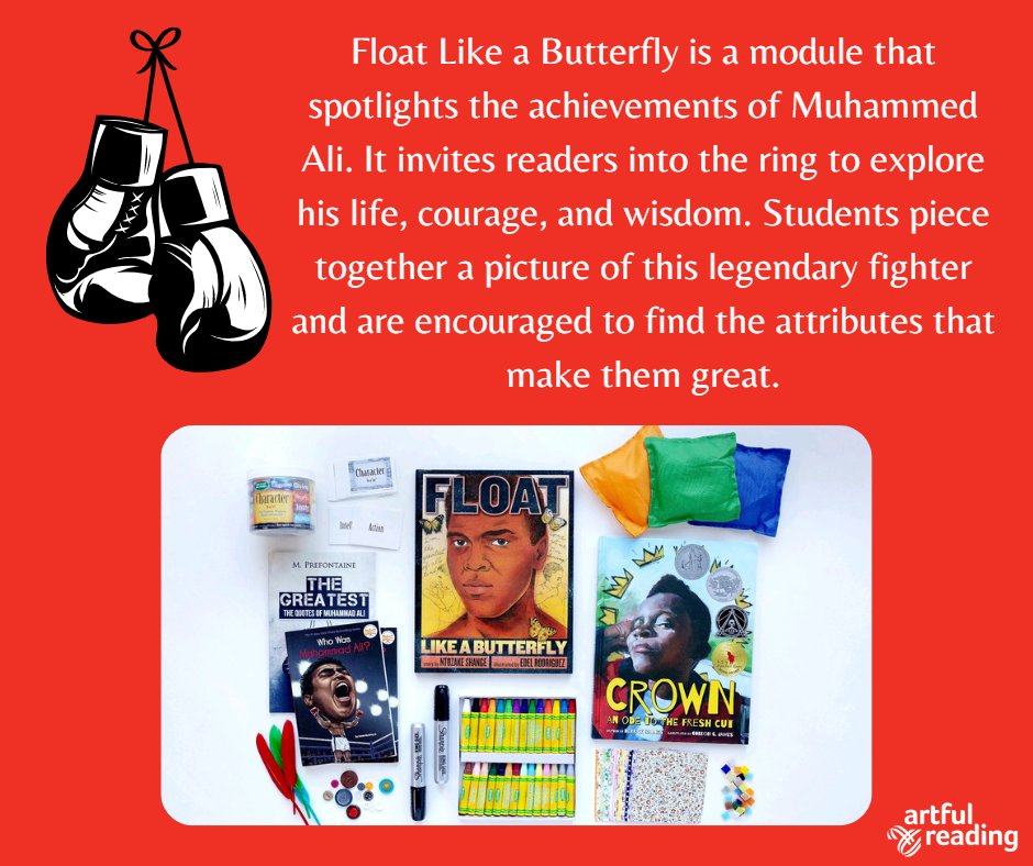 CTLonline's tweet photo. In the month of January, we are highlighting one #ArtfulReading module per week in preparation for #BlackHistoryMonth to celebrate the past and present achievements of African Americans. #6thGrade #MuhammedAli https://t.co/b2PhFpp3YX