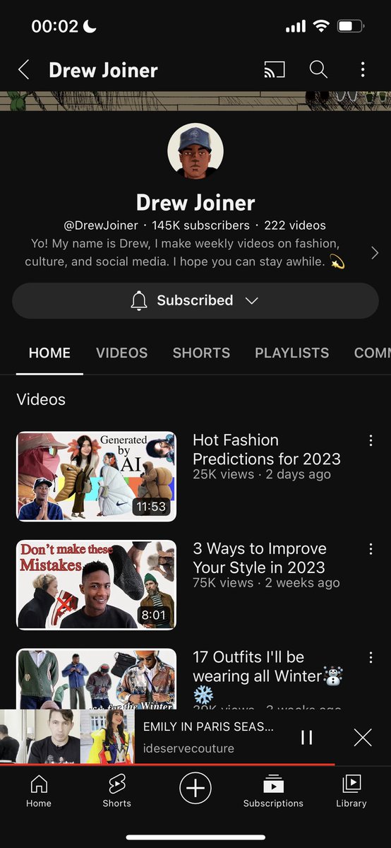 fashionroadman's tweet photo. Now that I’ve finished my dissertation and can actually have a life, it’s time to Resubscribe to my favourite fashion channels on YouTube haha.

In case you want recommendations I’ve have taken a screenshot of some of their pages. https://t.co/vcAEr8FML1