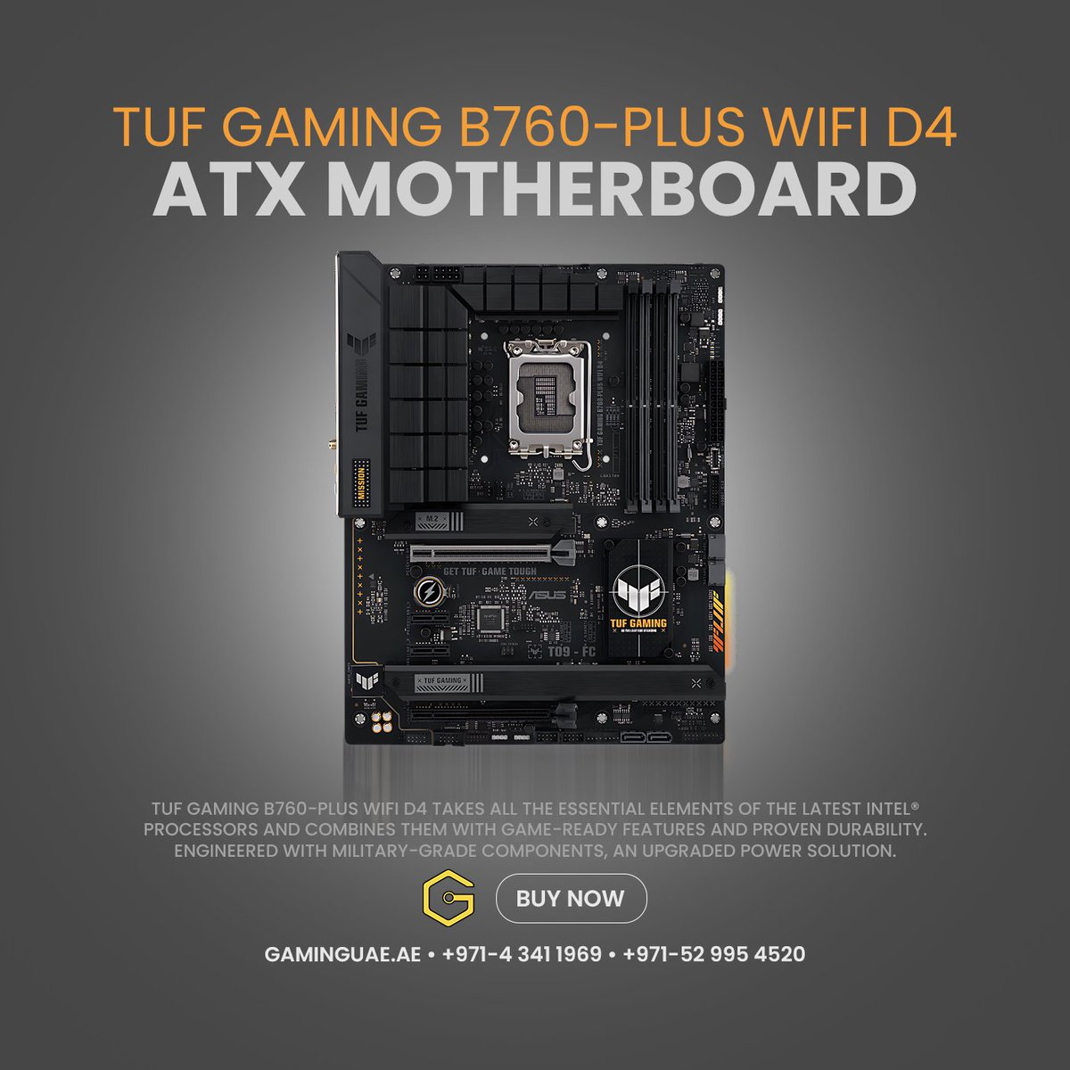 Gaminguae_ae's tweet photo. Asus TUF Gaming B760-Plus WiFi D4 LGA 1700 ATX Motherboard in UAE
#gaminguae #asus #tuf #gaming #b760plus #wifi #d4 #atx #motherboard #UAE 

For more details visit
https://t.co/N651wJYcGM https://t.co/kYstlSsxim