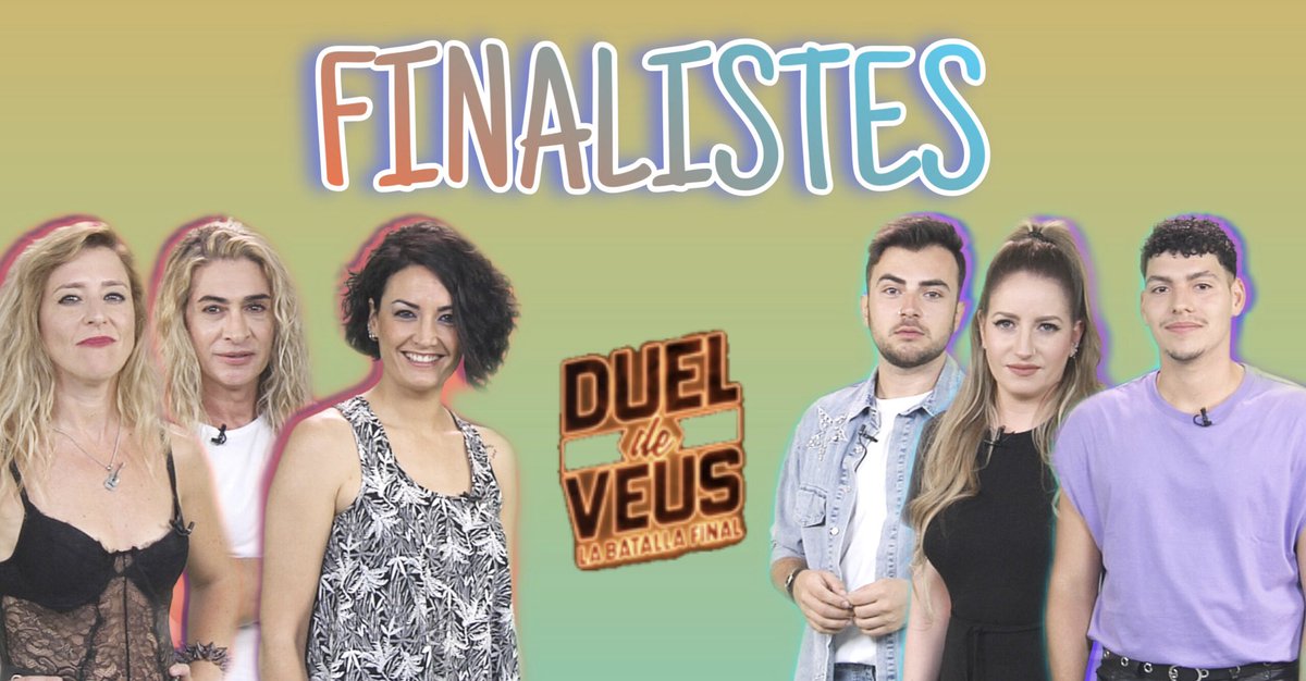 Ilu Pérez, José De la Vega, Dayan (<a href="/SoulDayan/">Dayan Soul</a> ) , Guillem Mayo (<a href="/mayomusic_/">MAYØ</a> ), Laura Sánchez (<a href="/Musiclau1/">Lau Sánchez</a> ) i Domingo Morales (<a href="/Dommoralesmusic/">Domingomoralesmusic</a> ) es convertixen en els FINALISTES de <a href="/DueldeVeus/">DueldeVeus</a> ‘La Batalla Final’ Enhorabona! 

#DuelDeVeus 🎙️