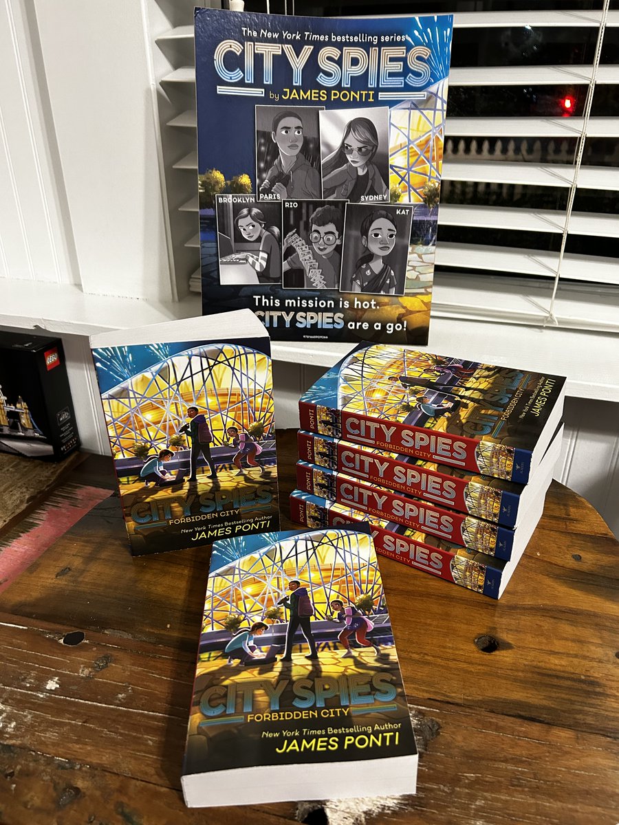 It's a birthday, so that means there's a present! Happy Birthday to the paperback edition of City Spies Forbidden City. 🎂 It's the perfect time to get a copy so you'll be all caught up when City Spies 4 comes out in a few weeks.

To enter for a chance to win a copy RT this post.