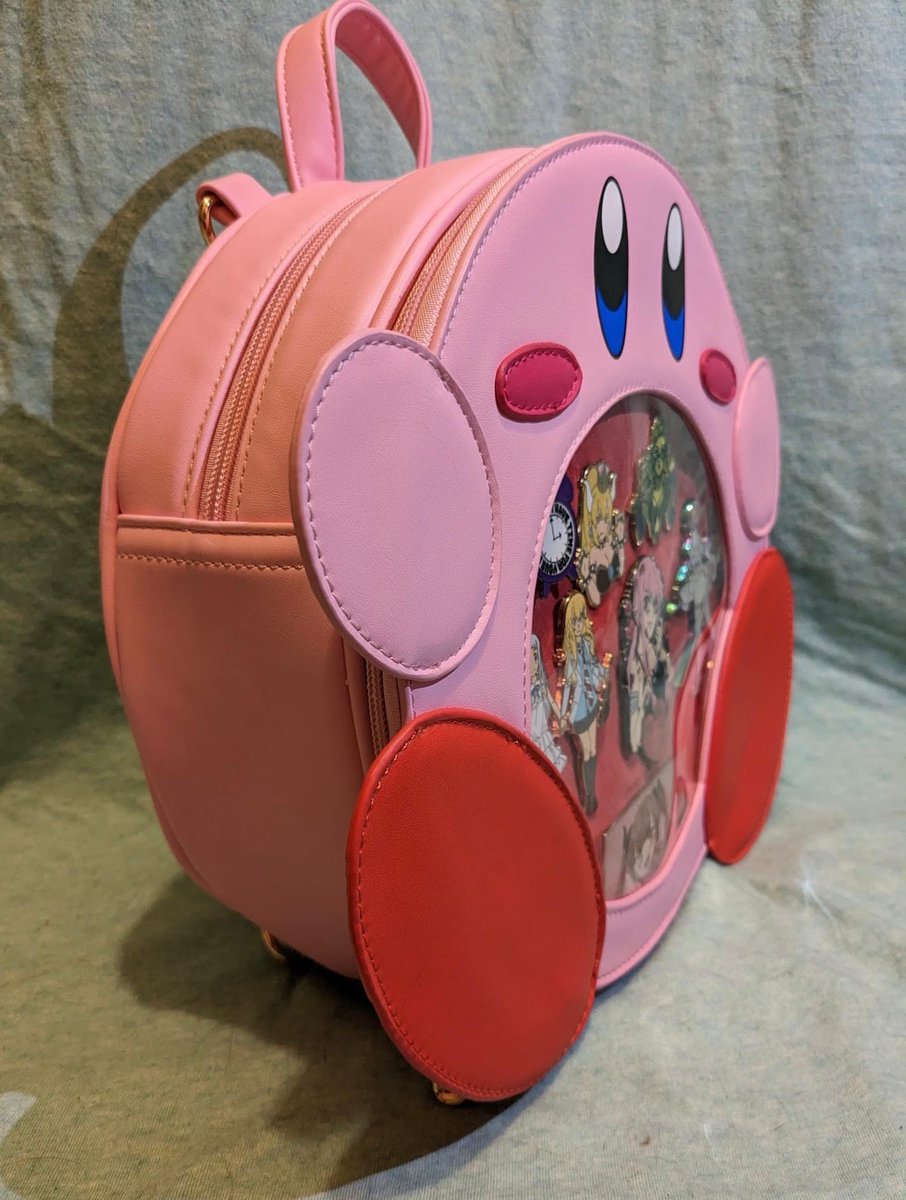 KirbyInformer's tweet photo. Check out this adorable handmade Kirby backpack made by @Lunarbeepins! 💗✨ https://t.co/geOJrKIhJn