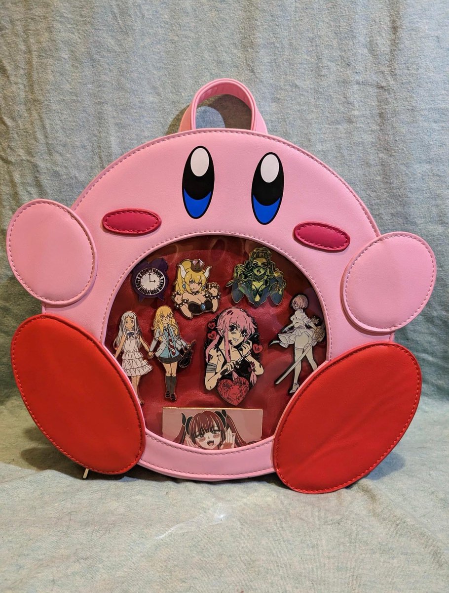 KirbyInformer's tweet photo. Check out this adorable handmade Kirby backpack made by @Lunarbeepins! 💗✨ https://t.co/geOJrKIhJn