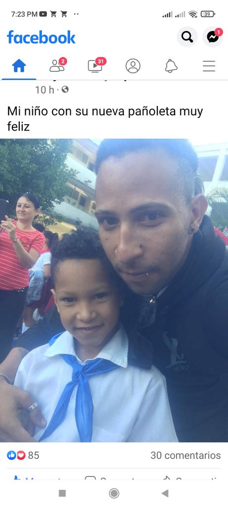 La continuidad, ayer fue mi hijo, hoy es mi nieto, pioneros de la Patria Socialista