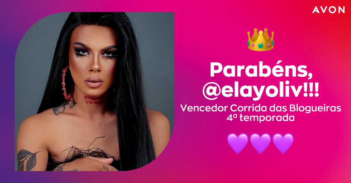 AvonBR's tweet photo. Éééééé, gata!!! A fruta manga provou sua supremacia! 🥭Quem leva a Coroa de Cola Quente é @elay_oliv. E aí, amou? 👑❤️‍🔥Parabéns, Elay! #CorridaDasBlogueiras4 https://t.co/Q0frMVjF2t