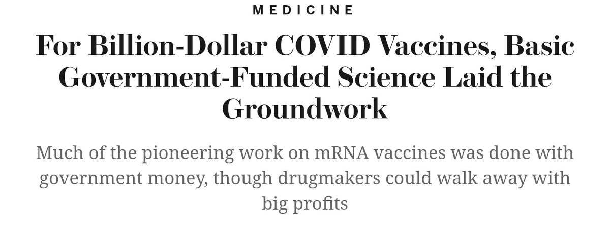 SamuelMIW's tweet image. Pharmaceutical companies are everything wrong with the world.

The vaccine was researched and developed using taxpayer money and grants. 

Were already making crazy profit on each dose, now they increase the price by 400%.

#greed #Pharmaceutical #Moderna #COVID19 #Coronavirus
