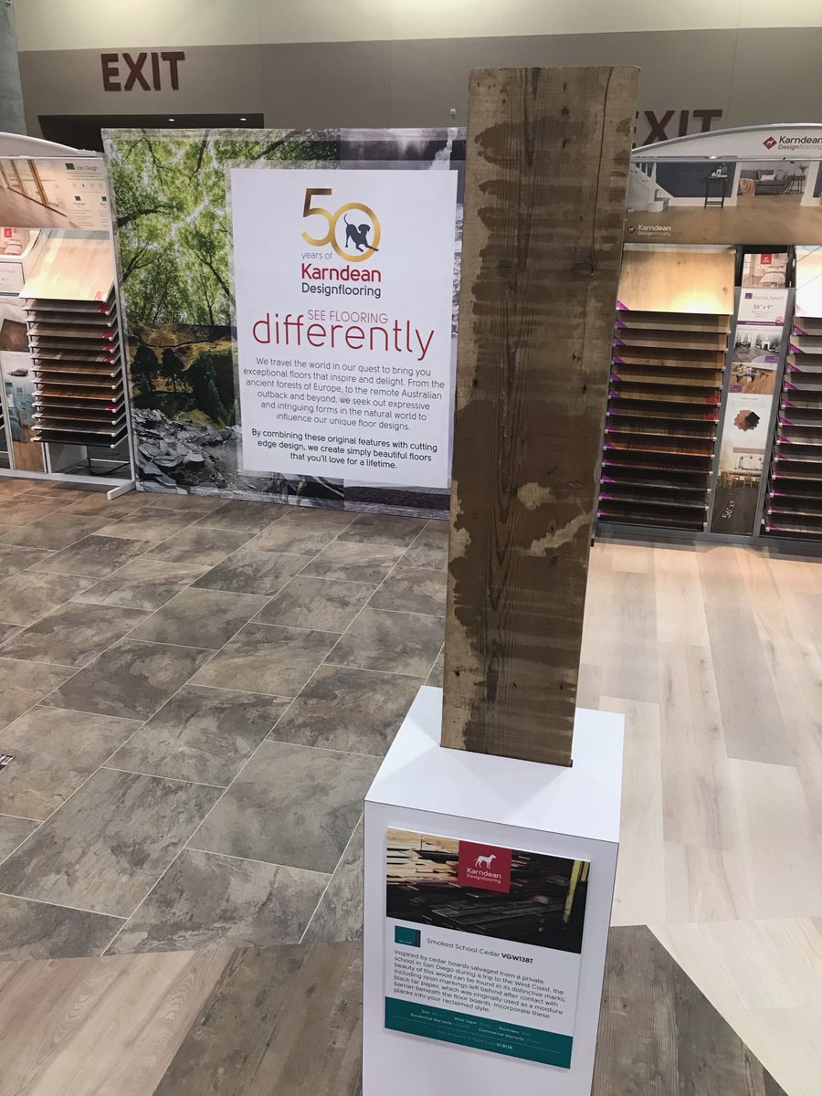 CCA Winter Market show floor is open! We can't wait to show you our new products at booth #536, including this stand out in Van Gogh. #ccaglobalpartners #KarndeanLVT