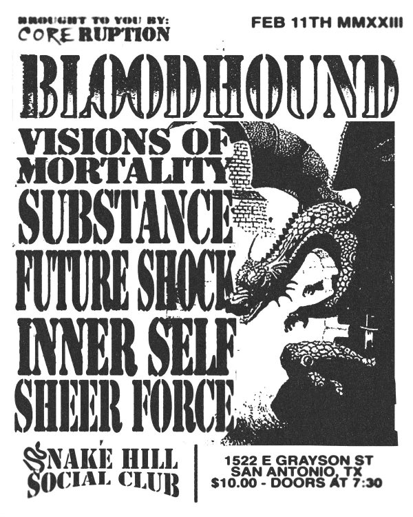visionshc's tweet photo. SAN ANTONIO
2/11/23 
SNAKE HILL SOCIAL CLUB https://t.co/fqyYoQSgUm