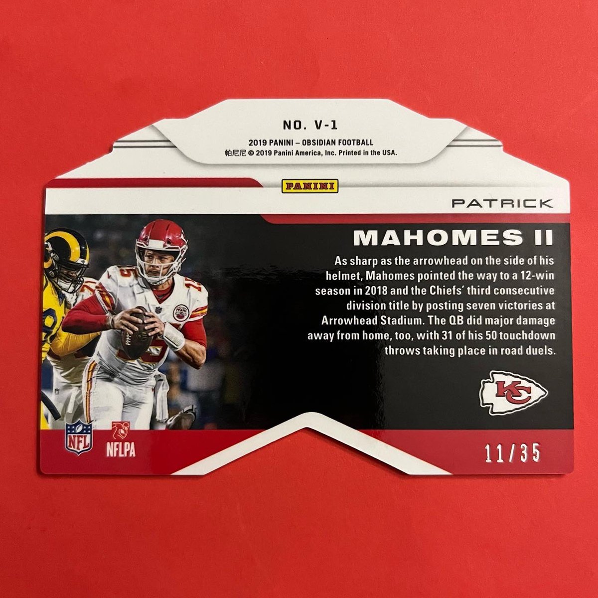 chiefscardspain's tweet image. Patrick Mahomes II - Obsidian 2019 Vitreous Electric Etch Orange /35
@PatrickMahomes @Chiefs @Chiefs_Esp @ChiefsMexico @asocards @CanalCards @JohanssonSueko @Vation97 @PaniniAmerica @NFL 
#asocards #patrickmahomes #chiefskingdom #nflcards #cards #photooftheday