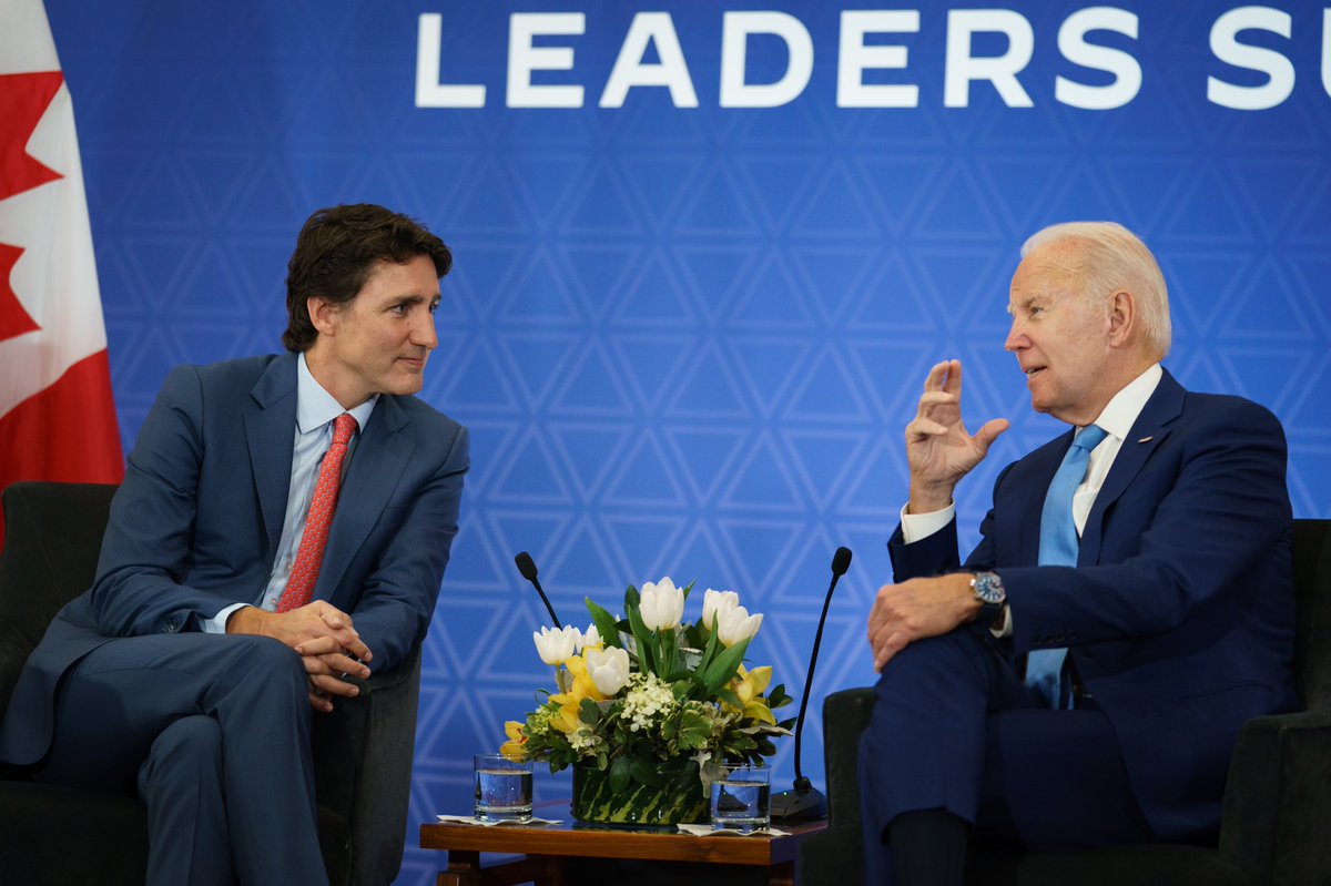 Justin Trudeau on Twitter: "Today, @POTUS Biden and I sat down for