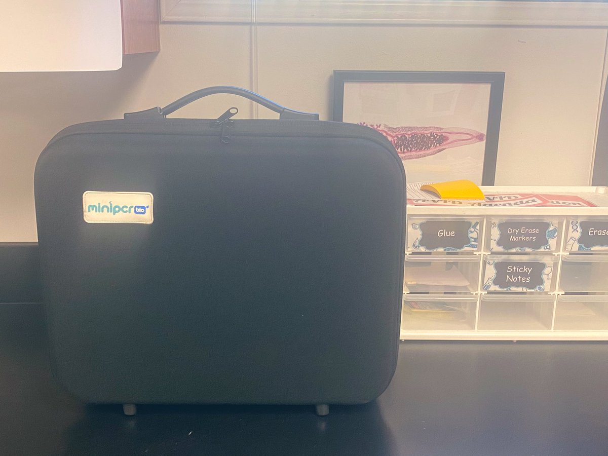 waggybioteacher's tweet photo. I got my supplies in for my @RRISD_PIEF grant today! I am so excited to use this in my classroom this year 𧬠@ECHS_RRISD #rrisd #piegrantrrisd #minipcr #scienceclassroom https://t.co/odiftdmoNo