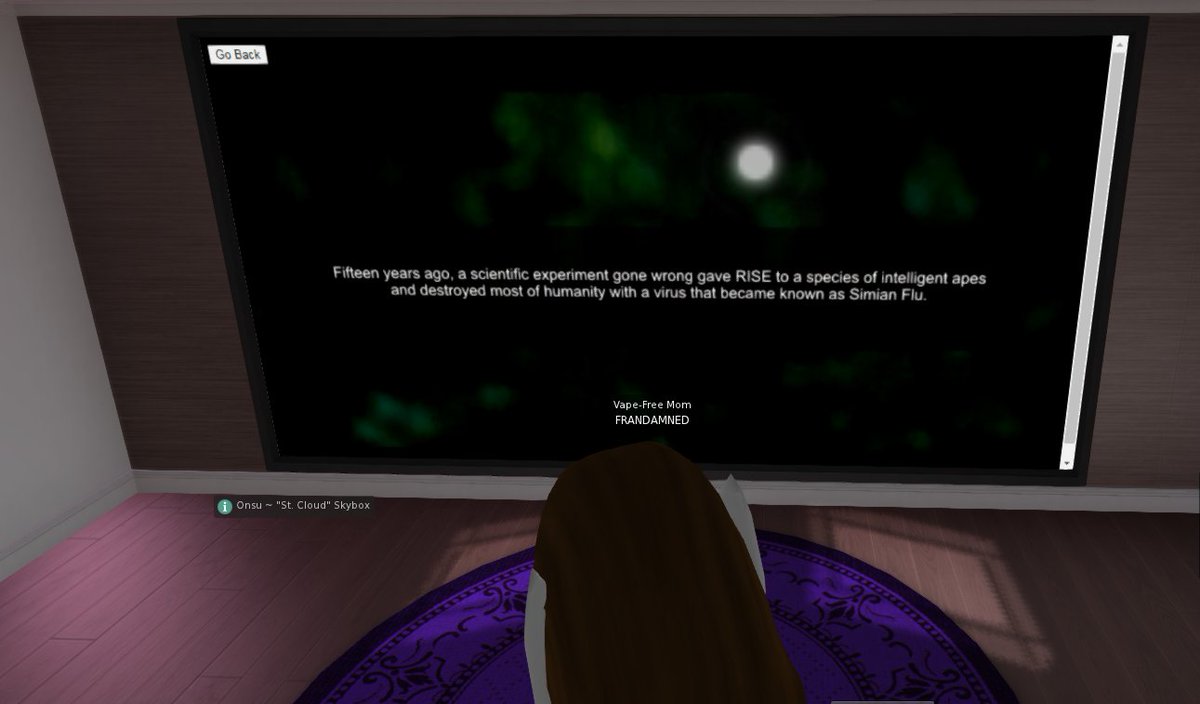 whenever i want to watch a movie i just log into secondlife and go to this random guys instance break into his fuck house and use the streaming services he has.