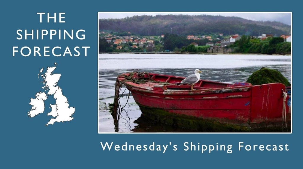 Wednesday's #ShippingForecast issued by the Met Office, on behalf of the Maritime &amp; Coastguard Agency on January 11, 2023 at 12:45AM

📻 Listen (BBC 00:48): bbc.in/3GXBHLF
🚢 Forecast: bit.ly/shipforcast
🌊 Inshore Waters: bit.ly/inshoreship