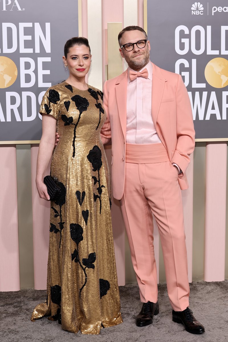 .<a href="/Sethrogen/">Seth Rogen</a> &amp; wife Lauren hit the 2023 #GoldenGlobes trib.al/paGVNiU