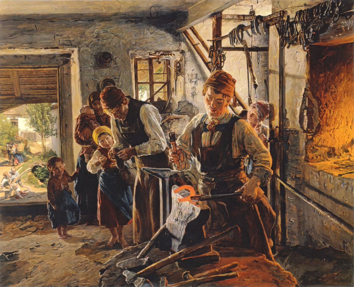 At the farrier, 1854 x #waldmuller