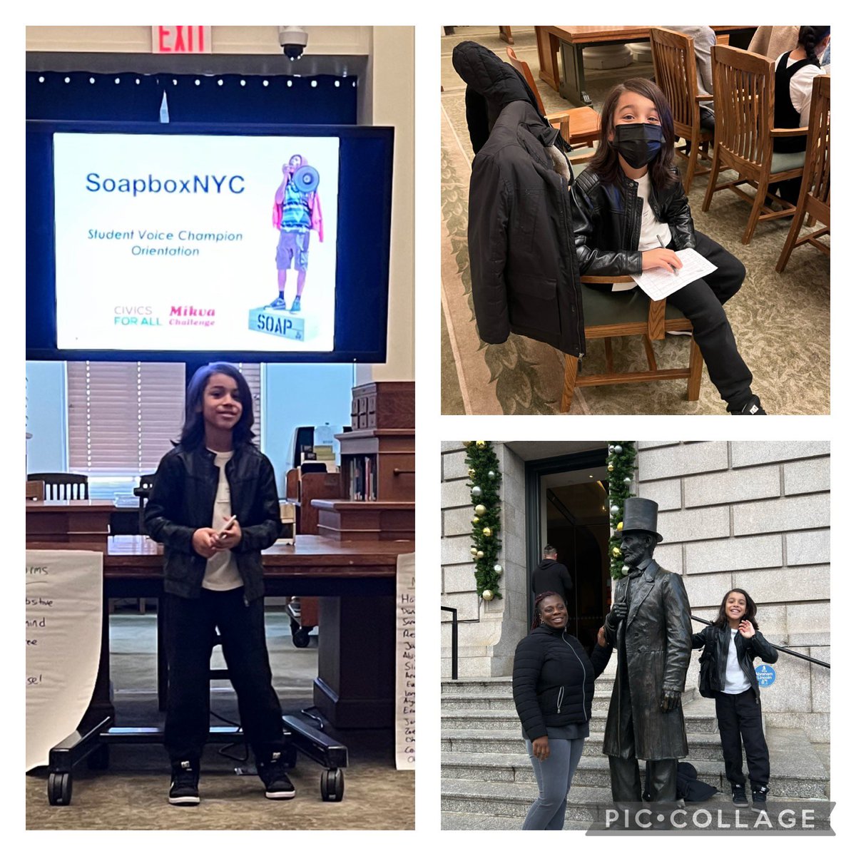 Congratulations to our 5th grade participant in the SoapboxNYC competition! Connor Lugo was selected to attend yesterday at the NY Historical Society! @DrMarionWilson @CChavezD31 @CSD31SI