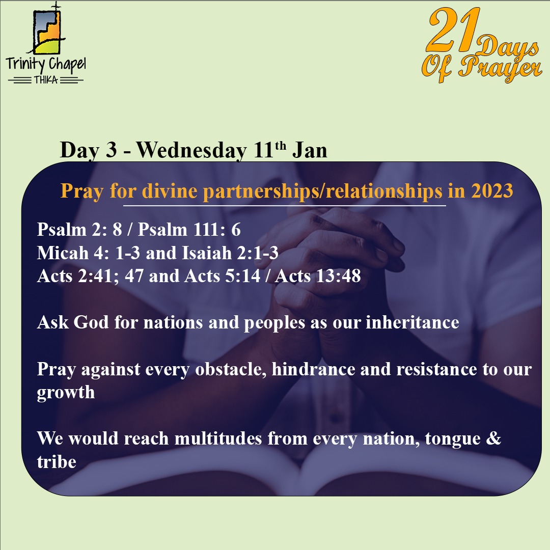 TCThika's tweet photo. Day 3, Season 21 January 2023.
#GrowingDeepReachingWide #impactinglives #day3 https://t.co/ZunYXgP0jf