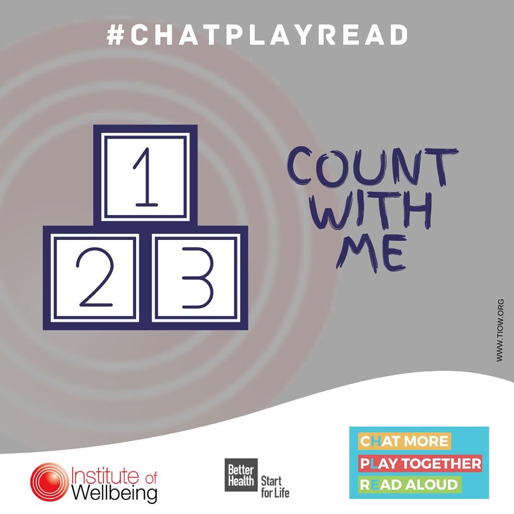 iWellBeing's tweet photo. Counting really helps your child to learn their numbers and to recognise numbers. Try counting the stairs as they go up them, or count the vegetables on their plate. Make it a routine so they get used to counting.
#countwithme #start4life #chatplayread #learningthroughplay https://t.co/4KdjAA1Tcj