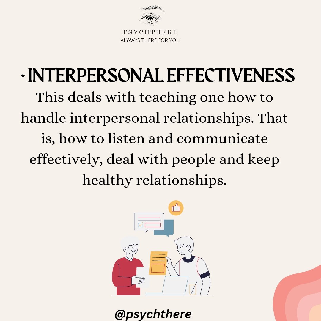 Dialectical Behavioral Therapy (DBT) can be used in Group Therapy, Individual Therapy and Phone Coaching.

#grouptherapy #individualtherapy #phonecoaching  #cognitivetherapy  #psychology  #mentalhealth #mentalhealthawareness #mentalillness #mentalhealthmatters #mentalwellbeing