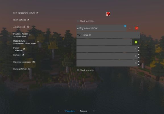 Goldorion_'s tweet image. I worked on a Projectile mod element for #MCreator. It won&apos;t change a lot ranged items for the moment, but entities and procedures will for sure have an advantage with this split!

(UIs are not definitive and might change with reviews.)