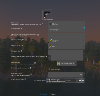 Goldorion_'s tweet image. I worked on a Projectile mod element for #MCreator. It won&apos;t change a lot ranged items for the moment, but entities and procedures will for sure have an advantage with this split!

(UIs are not definitive and might change with reviews.)