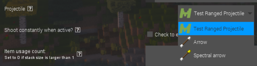 Goldorion_'s tweet image. I worked on a Projectile mod element for #MCreator. It won&apos;t change a lot ranged items for the moment, but entities and procedures will for sure have an advantage with this split!

(UIs are not definitive and might change with reviews.)