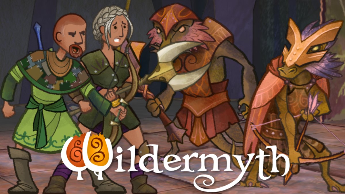 FantasyEsque's tweet photo. A cowardly warrior considering retirement and the young mystic who inspires her in old age... See their fate unfold in @wildermyth! 🔥🎲 https://t.co/LAjsPeb0fg https://t.co/tegmFCwFXw