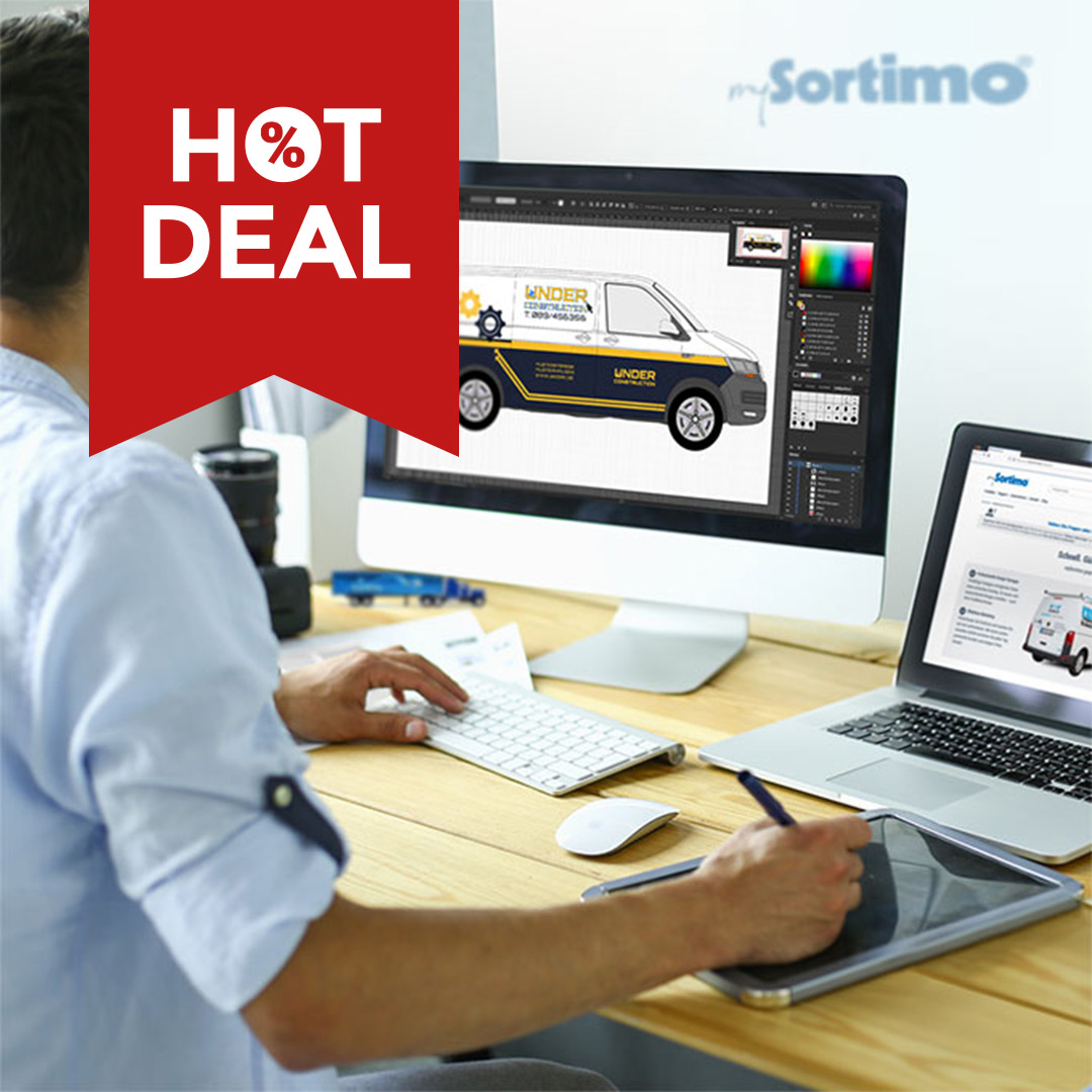 SortimoNL's tweet image. HotDeal 🔥 
Deze maand krijg je 15% korting op onze mySortimo Graphics 🤩
Ontwerp jouw bedrijfswagen bestickering met de online configurator.
👉 bit.ly/3Gbv9f3

#Sortimo #SortimoNL #bedrijfswageninrichting #bedrijfswagenbestickering