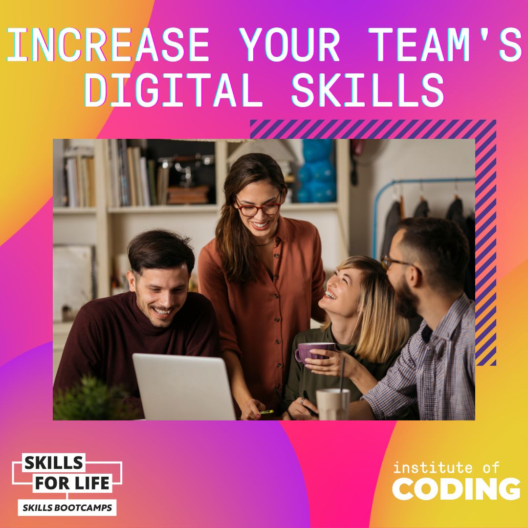 IoCoding's tweet image. Lack of training is blamed for the UK digital skills gap. 

Start upskilling your workforce with a #SkillsBootcamp. To find out more email skillsbootcamps@deloitte.co.uk

#DigitalSkillsGap