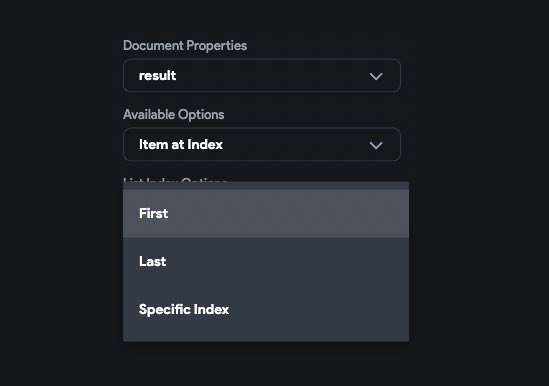 flutterflowtips's tweet image. Have a list? Do you want the first item? Or maybe item number 3? Yep! Here it is in @flutterflow Select your list and you have them! #flutterflow #flutterflowtips #nocode