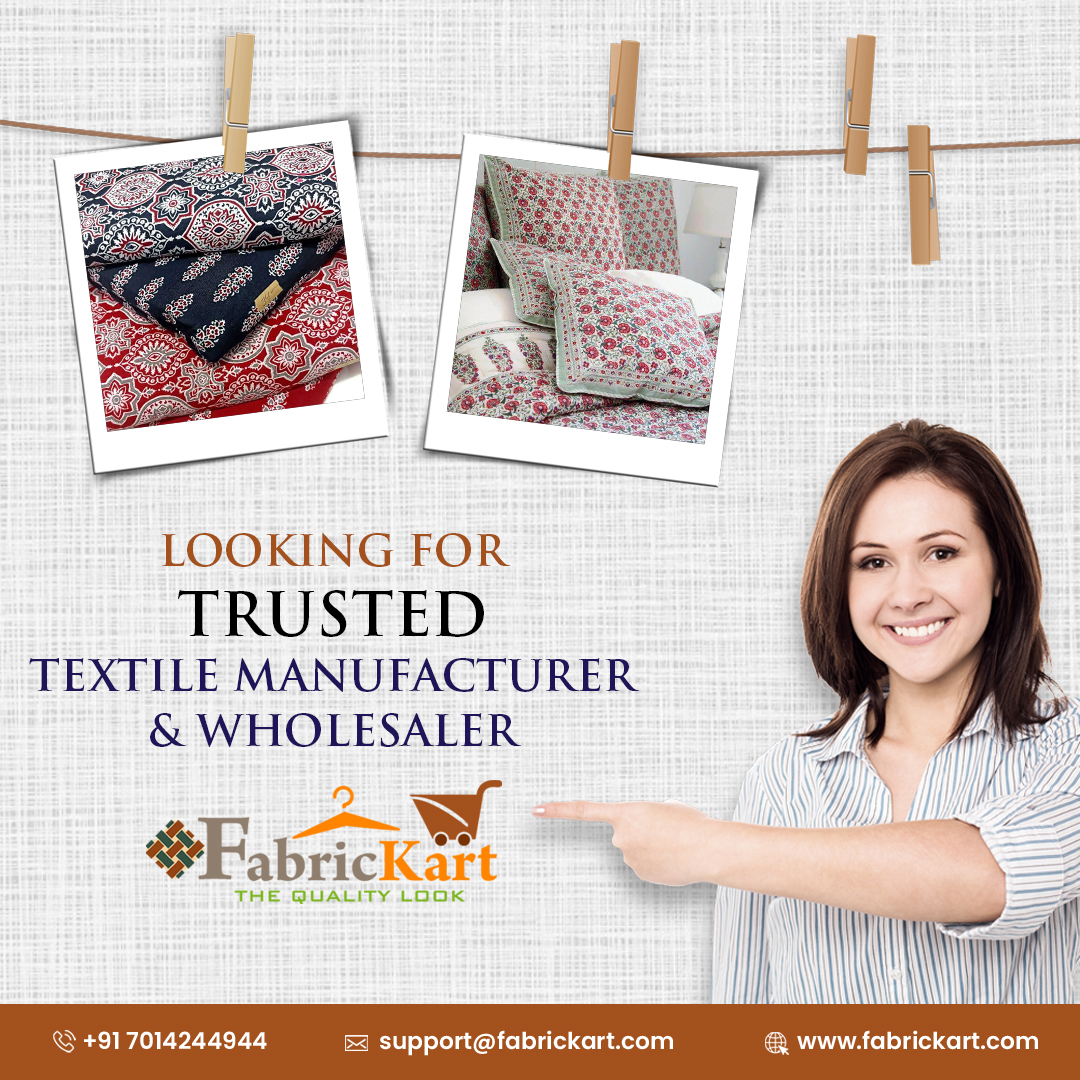 Like LensKart for all lenses, go to #FabricKart, a house for a wide range of the most affordable pure #printedcotton, yarn-dyed, and rayon-dyed fabric. Ask for a quote and a sample before dealing with other #suppliers.

Connect with us at 07014244944.
#ManufacturerandWholesaler