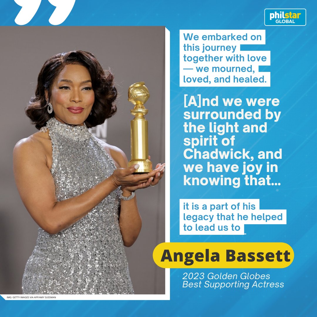 on Twitter "Angela Bassett, who won the 2023 Golden Globe