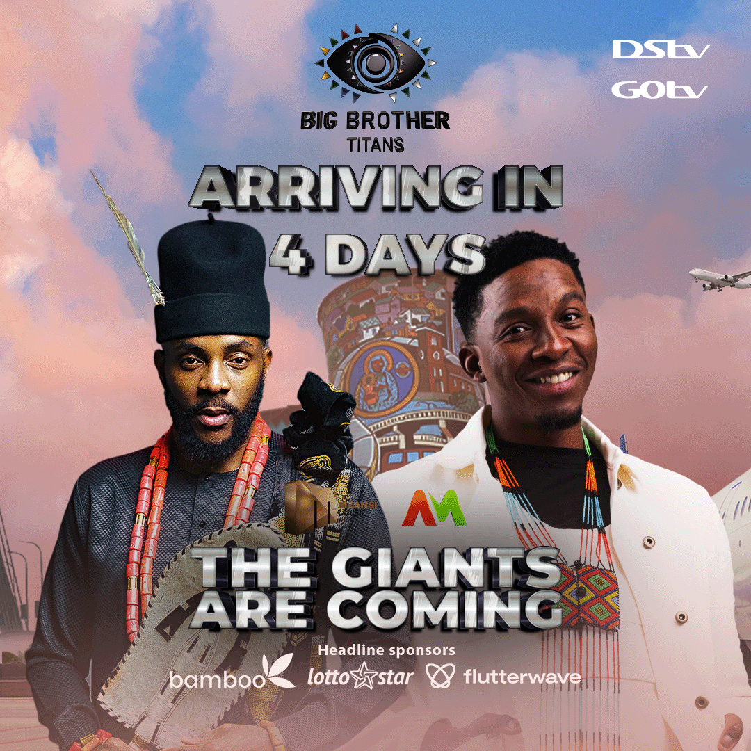 BigBroAfrica's tweet photo. Tick, tick, tick... four days to go! Catch the launch of #BBTitans on Sunday 15 January at 20:00 CAT / 19:00 WAT. https://t.co/BjpA0Puyq6