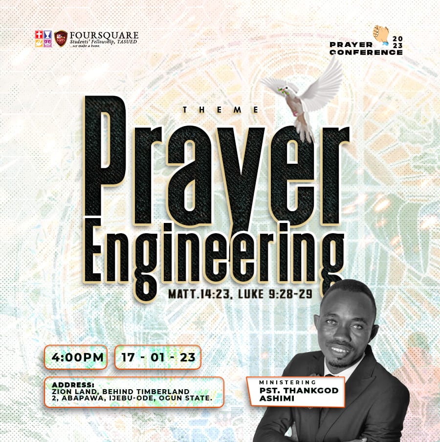 fsftasued's tweet image. Date: TUESDAY, 17TH JANUARY, 2023.
Venue: ZION LAND, BEHIND TIMBERLAND 2 HOSTEL, ABAPAWA, IJEBU ODE.
Time: 4:00 PM.

Come and be blessed! 🔥

#PrayerConference #PrayerEngineering #SpringForth #SetTime #FsfTasued #WeMakeAHome