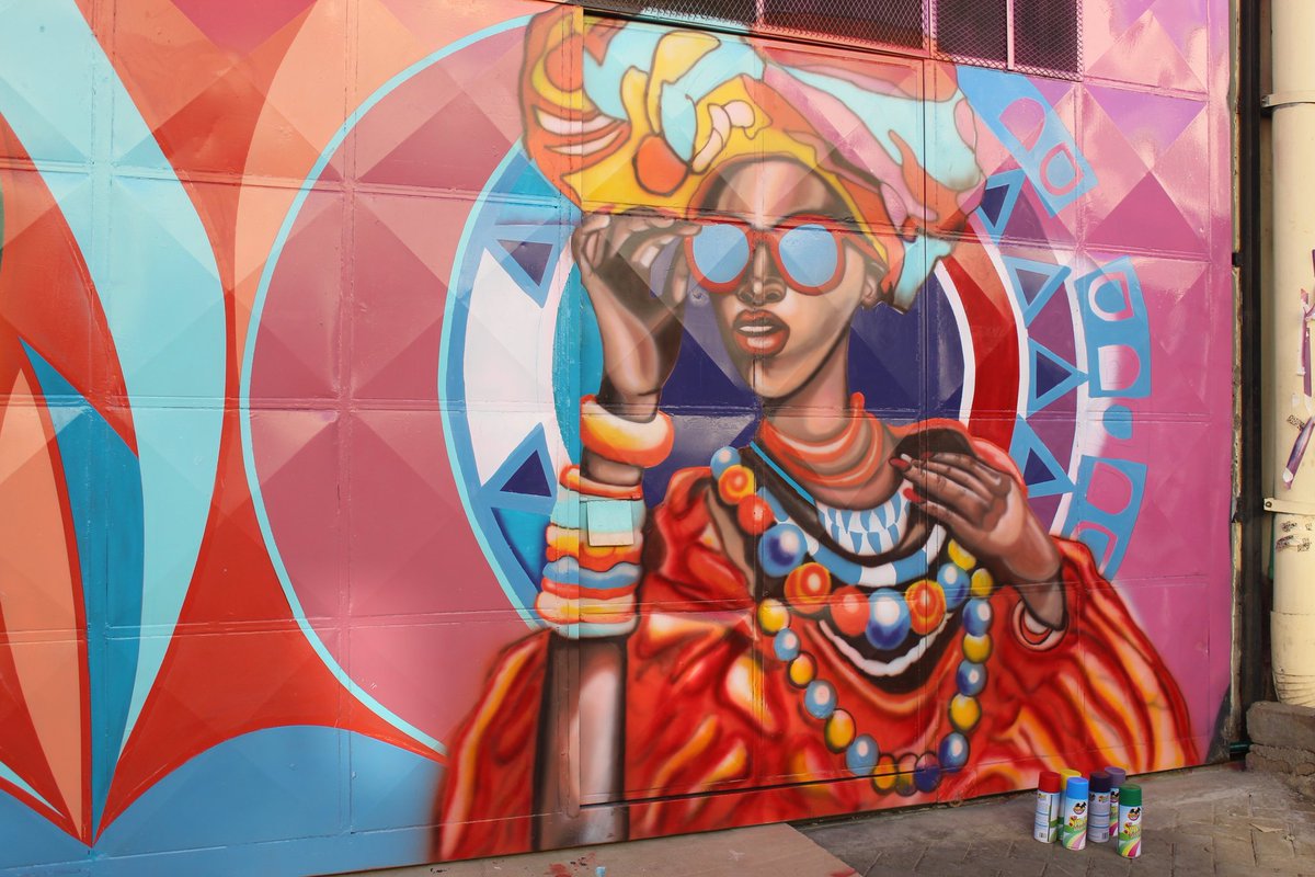 The second mural..I'm doing them simultaneously to have more time for details at last😁
