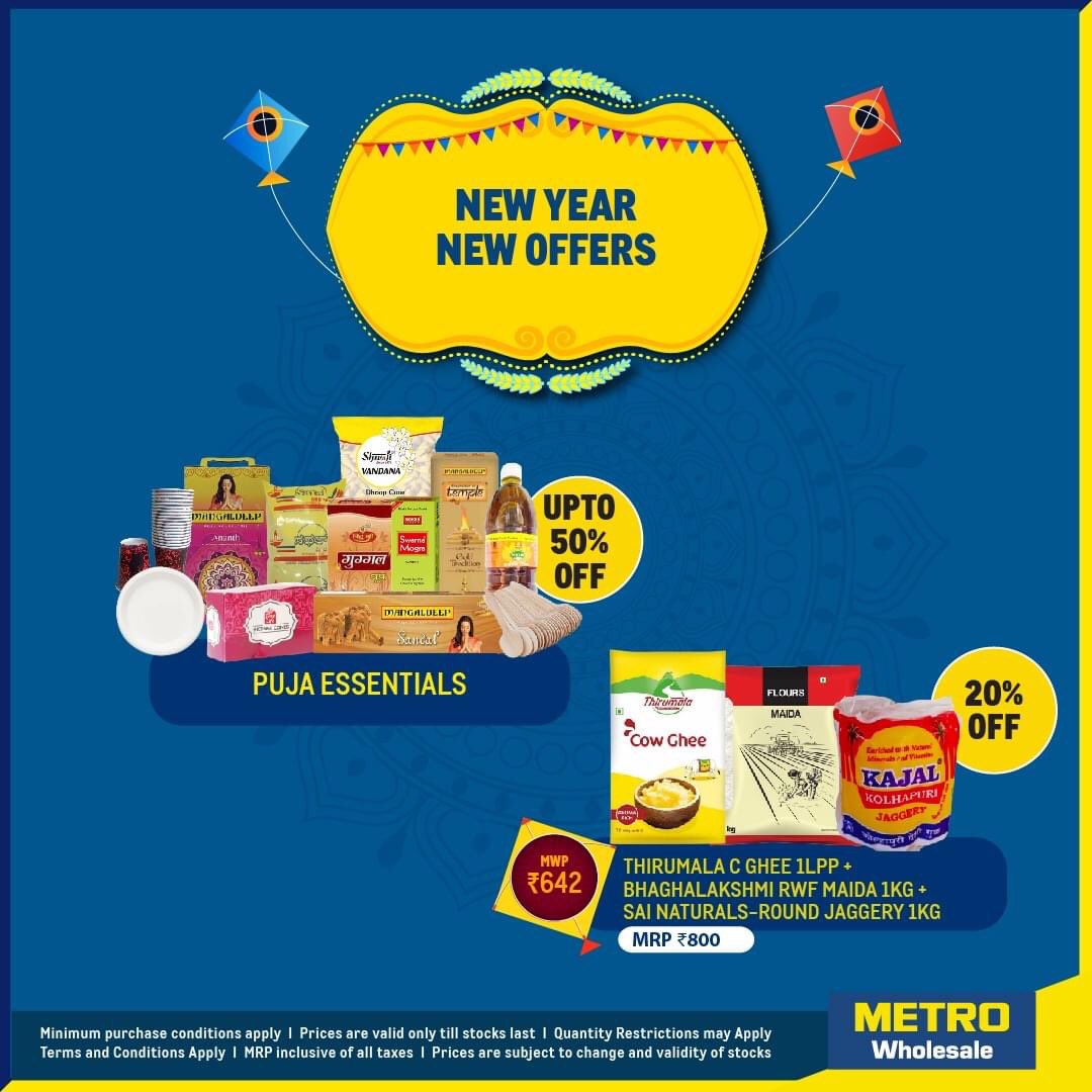 metro_india's tweet photo. Celebrate #MakarSankranti with Big Savings!

'Buy More, Save More' with a wide variety of products. Visit your nearest #METROWholesale outlet today!

#FestiveOffers #Wholesale #Offers #Deals https://t.co/4366jw4aQk
