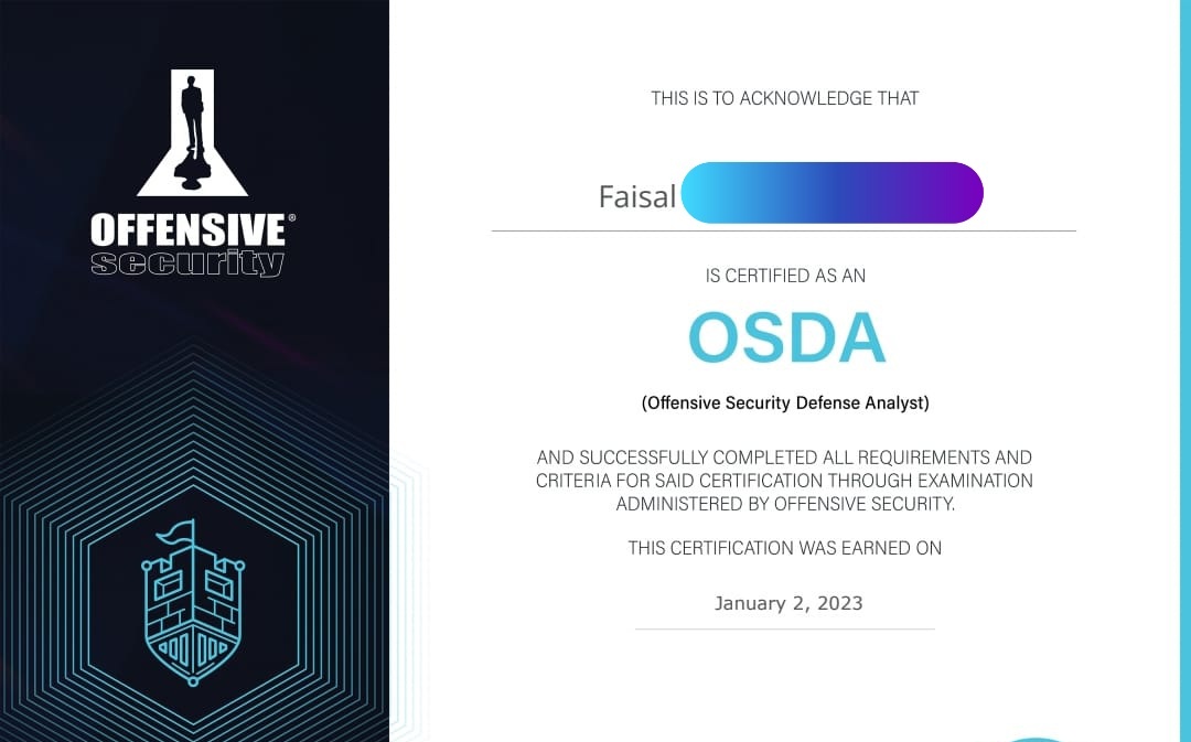 _x1337's tweet image. الحمد لله كثيرا 
اخيرا طلعت شهادة OSDA 

يبغالي اكتب عنها تقرير مصغر باذن الله مع المصادر و طريقة التحضير لها لكن كانت ممتعة و بشكل مفصل و استقدت منها كثير

#الامن_السيبراني 
#OSDA