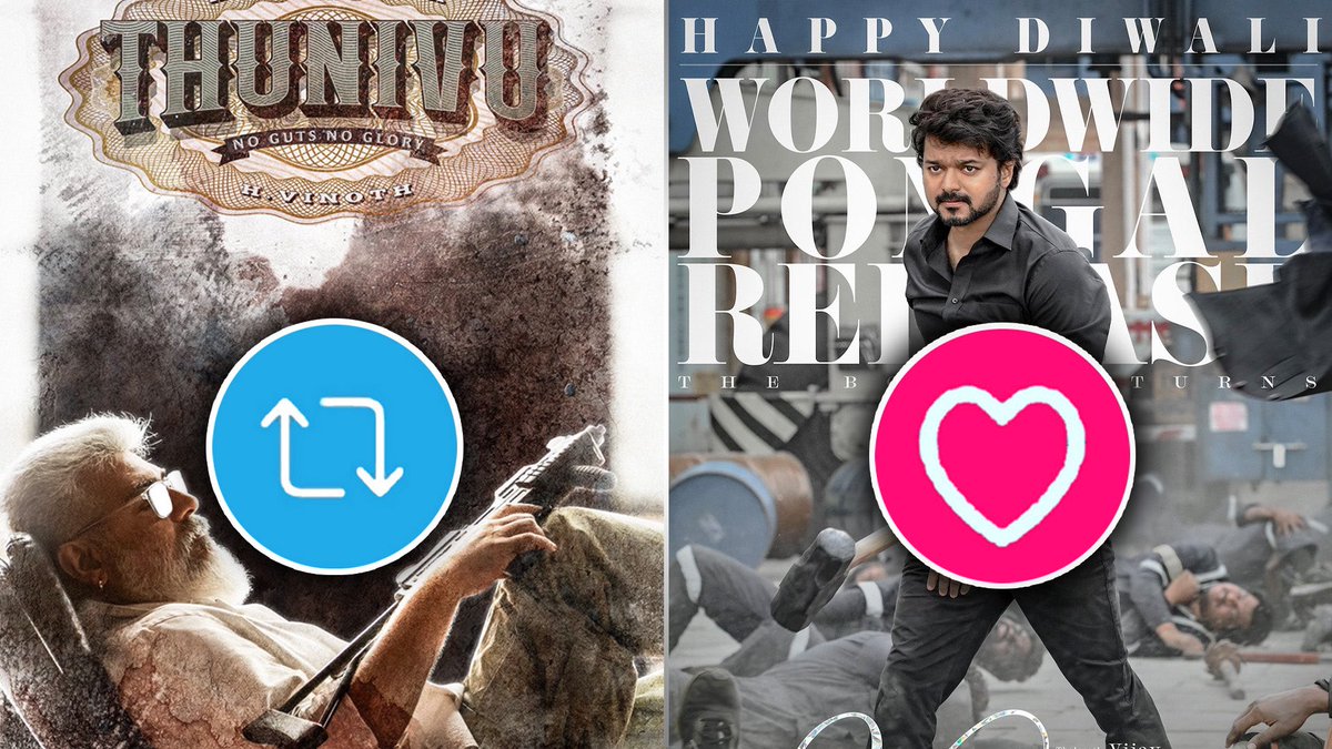 ExoniteMedia's tweet photo. #Thunivu vs #Varisu - Who Wins?
#AjithKumar vs #ThalapathyVijay https://t.co/3nzTkkBg1J