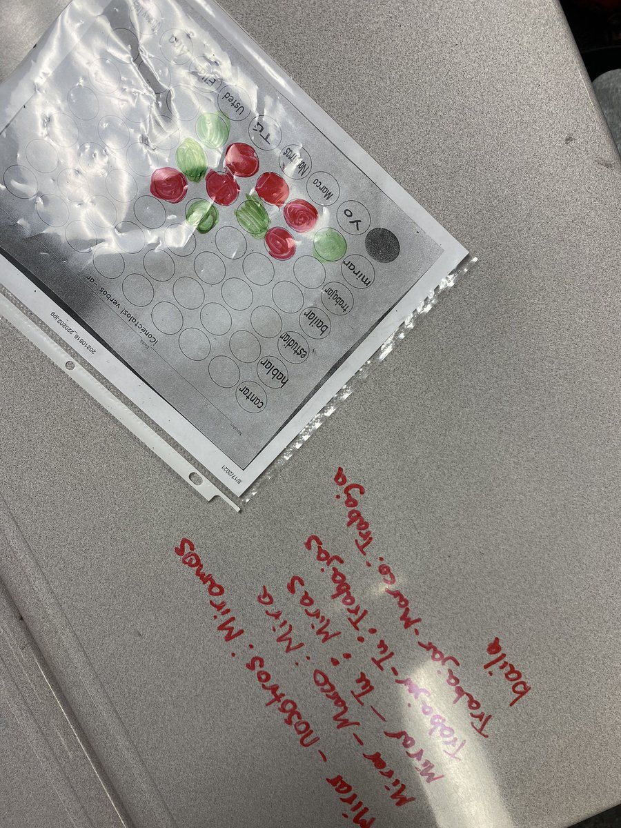 Playing -ar Verbs Connect 4 to review for tomorrow’s exam… very competitive to say the least 🤭… #RTBWMS <a href="/HumbleISD_WMS/">Woodcreek Middle</a>